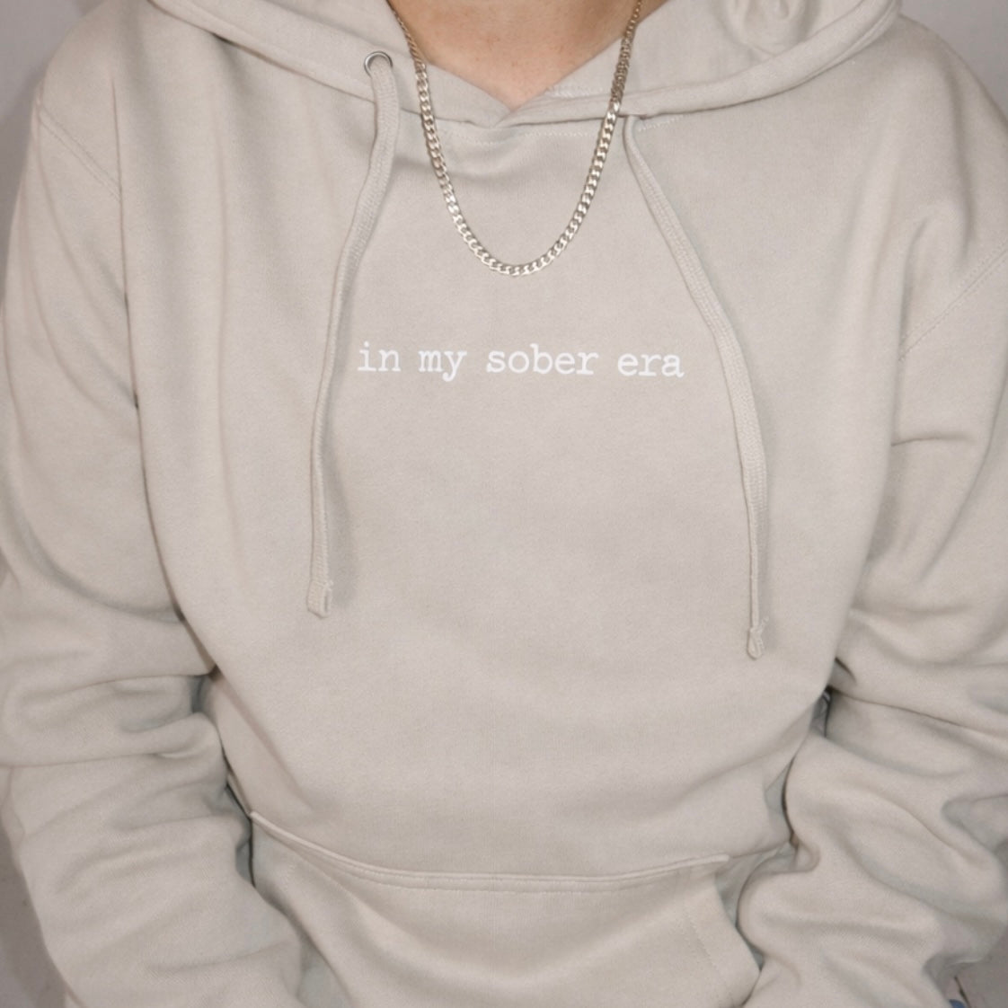 in my sober era x asphalt sweatshirt